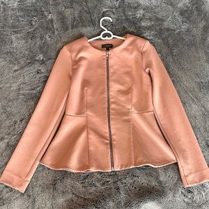 Top Shop Peplum Zip Up Jacket